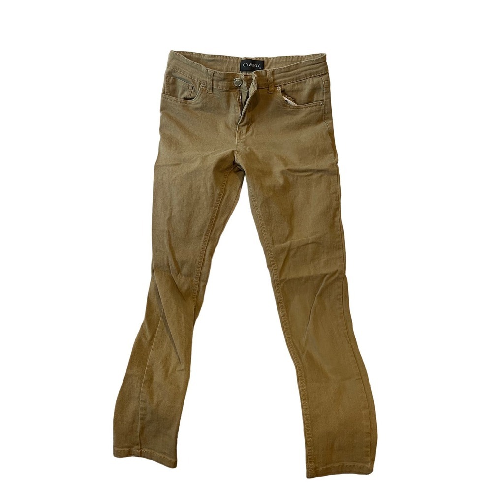 Cowboy Slim Straight Beige Leg Jeans Mens 32x30